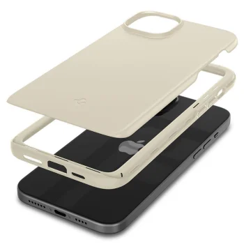 Telefona vāciņš Spigen Thin Fit priekš iPhone 15 Plus, bēšs