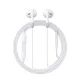 Joyroom JR-EW01 vadu austiņas 3.5mm ar mikrofonu baltas