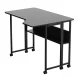 Maclean MC-126 L/B saliekams L-veida galds, 100x73cm, melns
