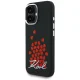 Karl Lagerfeld Silicone Heart Sign Logo MagSafe vāciņš iPhone 16, melns
