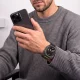 Pulksteņa siksniņa Tech-Protect Nylon Clasp, Samsung Galaxy Watch Ultra 47mm, melna