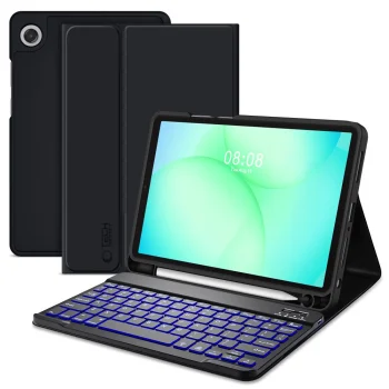 Samsung Galaxy Tab А11+ (SM-X230 / X236) Tech-Protect SC Pen Case Cover with Bluetooth Keyboard, Black | Vāks Apvalks...