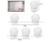 LED spuldzes apgaismojums spogulim lampas holivudas kosmētikas spogulis, 10 gab. | Mirror Makeup Dimmable Lamps Lights