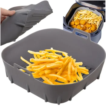 Ruhhy Silikona Ieliktnis Karstā Gaisa Friteriem 20x20 cm, Pelēks
