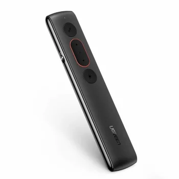 Ugreen Bezvadu Kontroles Ierīce Pults Datoram Prožektoram ar Lāzeri, Melns | Laser Pointer with Remote Control for...