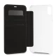 BMW Carbon Tricolor Stripe iPhone XS Max atverams vāciņš, melns