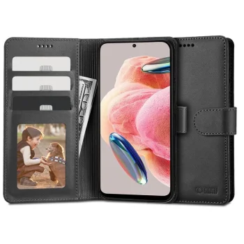 Xiaomi Redmi Note 12 4G / LTE Tech-Protect Wallet Book Case Cover, Black | Telefona Vāciņš Maciņš Apvalks...