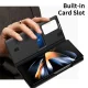 Samsung Galaxy Z Fold 4 (SM-F936) Leather Cover with View Window Card Slot Case, Black | Telefona Vāciņš Maciņš...