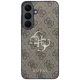 Vāciņš Guess Leather 4G Metal Logo, Samsung Galaxy S26 FE, brūns