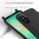 Samsung Galaxy A57 5G TPU vāciņš ar kartes kabatu un siksniņu, melns