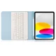 Tech-Protect iPad 10.9\" 2022 atverams vāciņš maciņš grāmatiņa ar tastatūru SC Pen, gaiši zils