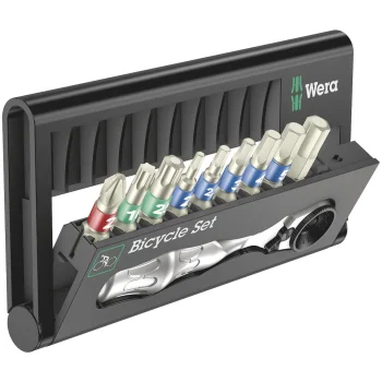 Sprūdrata un uzgaļu komplekts Wera Bicycle Set 9, 10 daļas