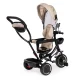 Ecotoys JM-066-9 trīsritenis ar grozāmu sēdekli un jumtiņu, smilškrāsas