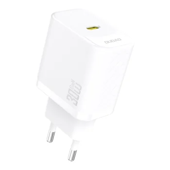 Dudao A27P 30W PD GaN USB-C tīkla lādētājs, balts