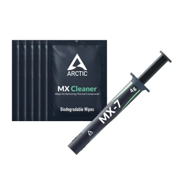 Termopasta ARCTIC MX-7, 4 g ar 6 gab. MX Cleaner