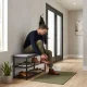 Apavu skapis ar sēdvietu 80 cm 2 plaukti ModernHome, pelēks
