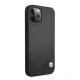 BMW iPhone 12 Pro Max vāciņš Leather Deboss, melns
