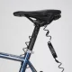 Wozinsky WBN-01R velosipēda un ķiveres slēdzene, 4 ciparu kods, 1.5m - melna