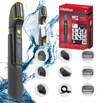 Vīriešu akumulatora trimmeris 8in1 Webber BG-600 sejai un ķermenim