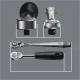 Muciņu un sprūdrata komplekts Wera 8100 SA 8 Zyklop Metal, 1/4\", 28 gab.