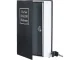 Seifs grāmatas formā 16 x 24 x 5.5 cm ar 2 atslēgām, melns