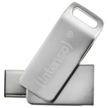 USB zibatmiņa Intenso cMobile Line 128 GB USB-A / USB-C 3.2 Gen 1 OTG, sudraba