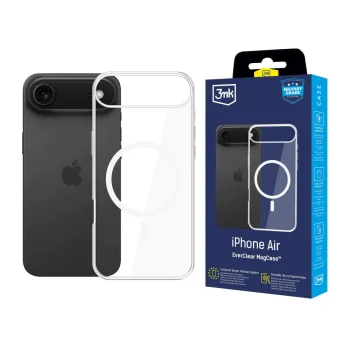 3mk Protection iPhone 17 Air vāciņš EverClear MagCase, caurspīdīgs