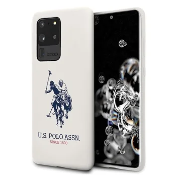 US Polo silikona kolekcijas vāciņš Samsung Galaxy S20 Ultra - White | Silicone Collection Phone Case Cover