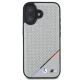 BMW M Perforated Tricolor Line MagSafe vāciņš iPhone 16, pelēks