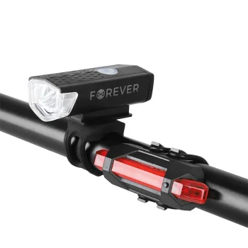 Forever Basic BLG-100 Velosipēda Priekšējais un Aizmugurējais LED Lukturis Gaisma USB | Bicycle Front and Rear Light