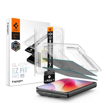 Spigen Glas.tR EZ Fit Pro HD Privacy aizsargstikls iPhone Duo, 2 gab.