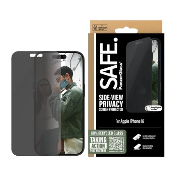 SAFE by PanzerGlass iPhone 16 Plus 6.7" ekrāna aizsargstikls Ultra-Wide Fit SAFEP95877 | Privacy Screen Protector