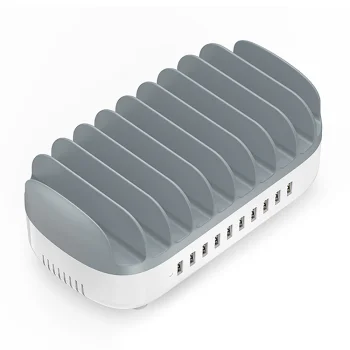 Orico DUK-10P-V1 viedā USB uzlādes stacija 10x USB-A 120W, balta