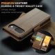Google Pixel 9 / 9 Pro CASEME Wallet Magnetic Leather Case Cover, Brown | Telefona Vāciņš Maciņš Apvalks...