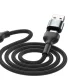 3mk Hyper Cable N-SERIES 6in1 USB-C USB-A - USB-C Lightning Micro USB 1.2m 18W melns