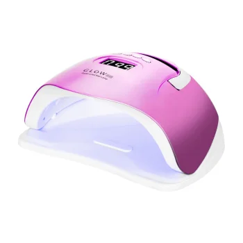 UV/LED manikīra un pedikīra lampa Glow F2 RP 220 W, Metāliskais rozā (57 LED, Dual LED, Low Heat Mode)