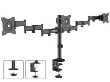 Maclean MC-691 galda stiprinājums 3 monitoriem, 13"-27", 8kg