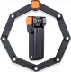Salokāma Velosipēdu Slēdzene Velo Saslēdzējs ar Ciparu Kodu | Folding Bicycle Combination Lock
