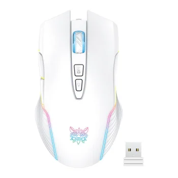 Onikuma CW905W bezvadu spēļu pele, balta