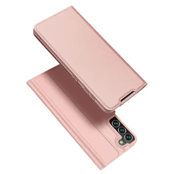 Dux Ducis Samsung Galaxy S22+ atverams vāciņš maciņš grāmatiņa Skin Pro, rozā