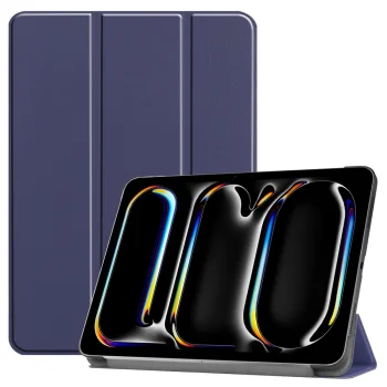 Apple iPad Pro 11'' (2024) (A2837 A2925) PU Leather Protective Tri-fold Book Case Cover, Blue | Planšetes Vāciņš...
