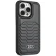 Audi iPhone 15 Pro vāciņš Synthetic Leather MagSafe, melns