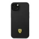 Ferrari Silicone Metal Logo MagSafe vāciņš iPhone 14 6.1\", melns (FEHMSIP14SBK)