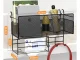Piekarināms sienas plaukts / organizators ar 3 āķiem, Loft stils