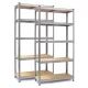 Metāla noliktavas plaukti Humberg HR-812 180 x 90 x 40 cm, 2 gab.