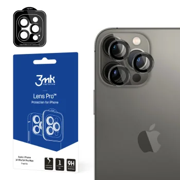 3mk Lens Protection Pro aizsargstikls kamerai iPhone 14 Pro / 14 Pro Max Pelēks