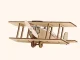 Koka lidmašīnas konstruktors ar saules bateriju Biplane Flying Star