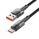 Tech-Protect UltraBoost USB-A / USB-C kabelis 66W 6A 2m, pelēks