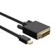 Orico XD-MDTD Mini DisplayPort - DVI kabelis, Full HD 60Hz, 3m, Melns