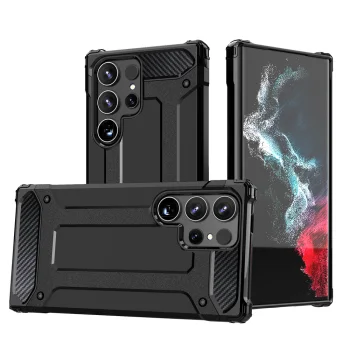 Hibrīda aizsargvāciņš Xiaomi Redmi Note 14 5G Hybrid Armor, melns